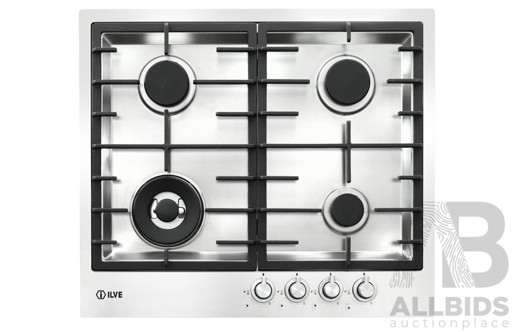ILVE (ILFM60CKX), 60cm Natural Gas Cook-top - RRP $1222.00