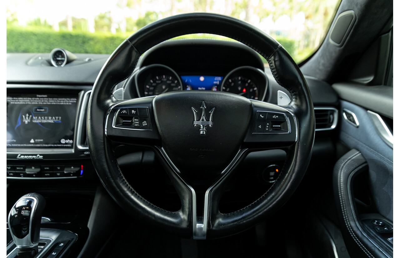 07/2018 Maserati Levante S Granlusso (AWD) M161 MY18 4d Wagon Bianco Neve Twin Turbo V6 3.0L