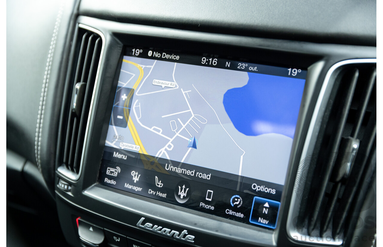 07/2018 Maserati Levante S Granlusso (AWD) M161 MY18 4d Wagon Bianco Neve Twin Turbo V6 3.0L