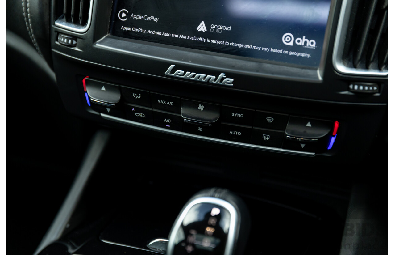 07/2018 Maserati Levante S Granlusso (AWD) M161 MY18 4d Wagon Bianco Neve Twin Turbo V6 3.0L