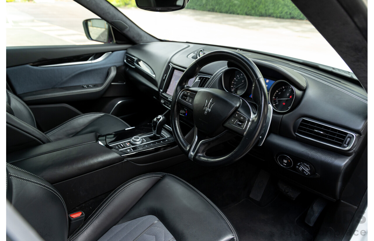 07/2018 Maserati Levante S Granlusso (AWD) M161 MY18 4d Wagon Bianco Neve Twin Turbo V6 3.0L