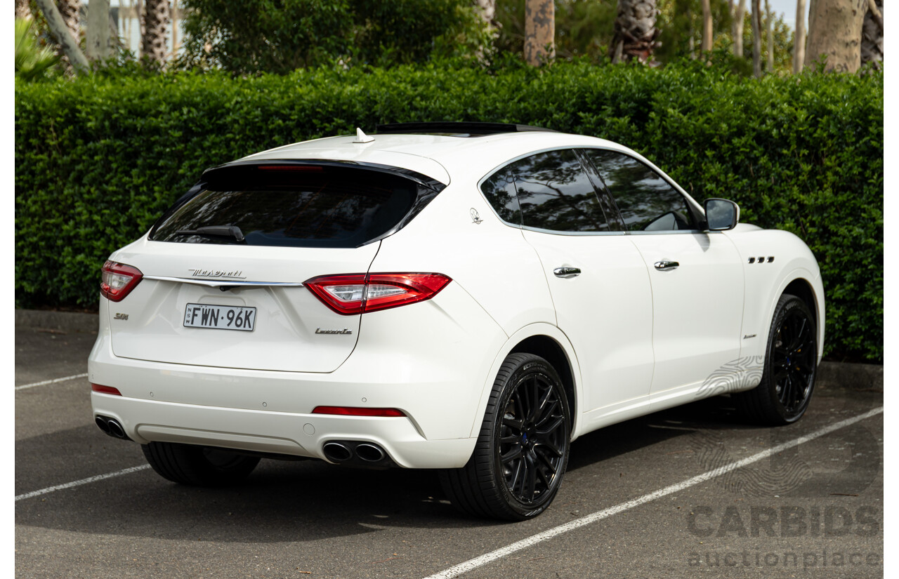 07/2018 Maserati Levante S Granlusso (AWD) M161 MY18 4d Wagon Bianco Neve Twin Turbo V6 3.0L