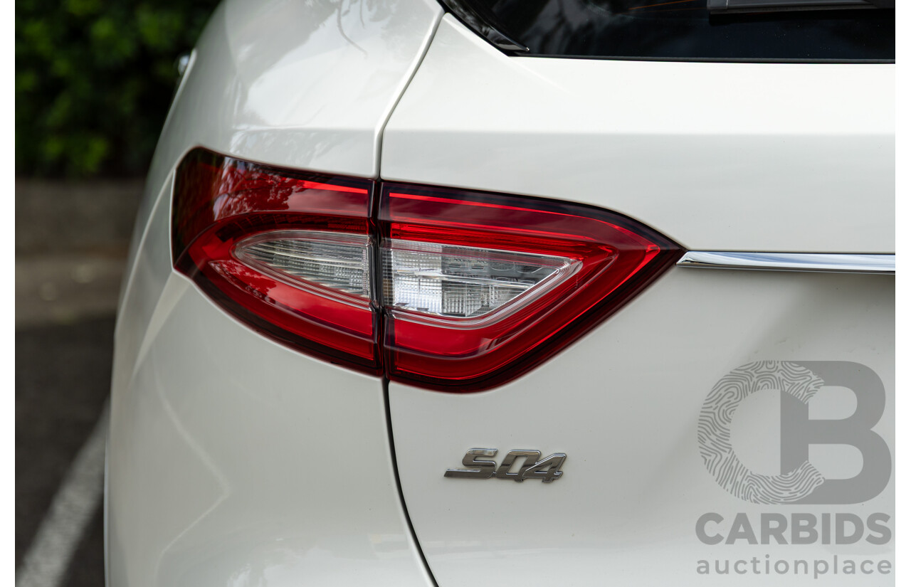 07/2018 Maserati Levante S Granlusso (AWD) M161 MY18 4d Wagon Bianco Neve Twin Turbo V6 3.0L