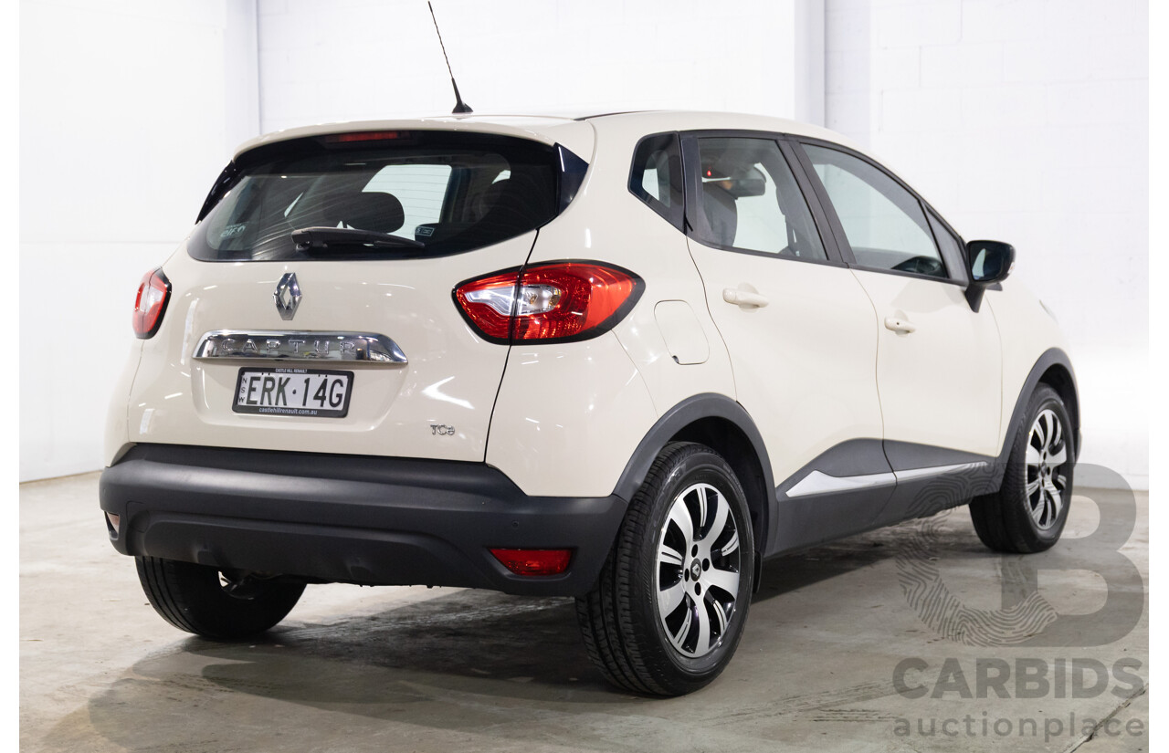 01/2016 Renault Captur Expression (FWD) J87 4d Wagon Ivory White Turbo 1.2L