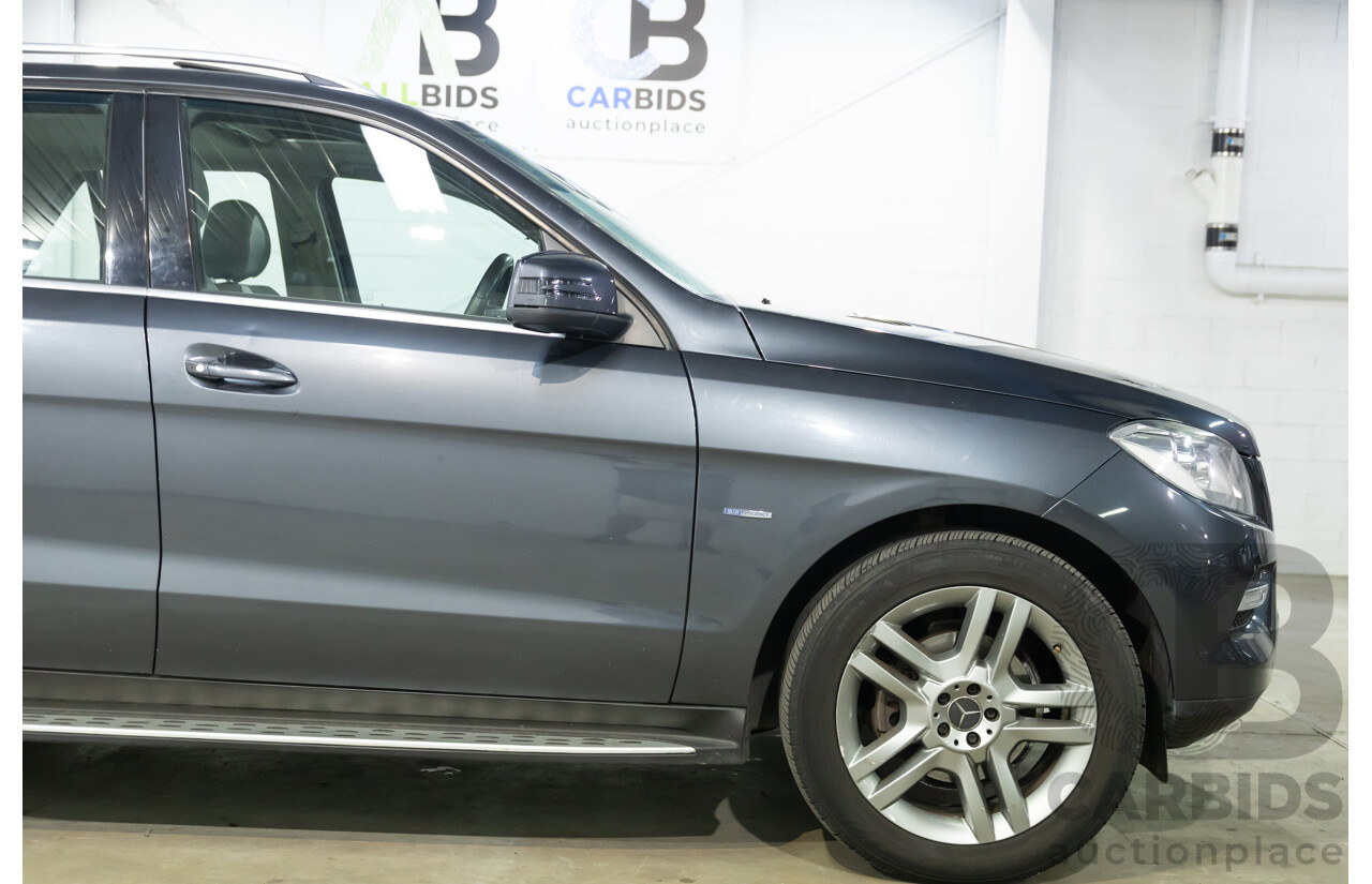 5/2012 Mercedes-Benz ML 250 CDI Bluetec (4x4) 166 4d Wagon Tenorite Grey Metallic Turbo Diesel 2.1L