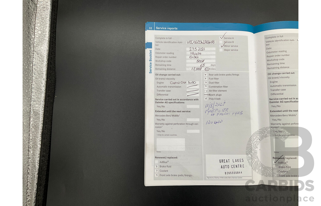 5/2012 Mercedes-Benz ML 250 CDI Bluetec (4x4) 166 4d Wagon Tenorite Grey Metallic Turbo Diesel 2.1L