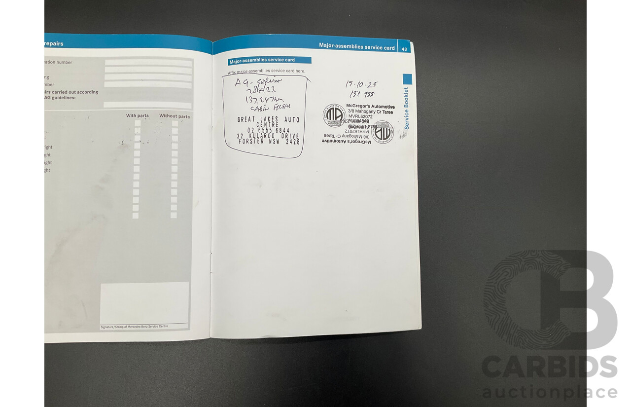 5/2012 Mercedes-Benz ML 250 CDI Bluetec (4x4) 166 4d Wagon Tenorite Grey Metallic Turbo Diesel 2.1L