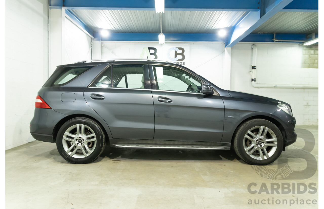 5/2012 Mercedes-Benz ML 250 CDI Bluetec (4x4) 166 4d Wagon Tenorite Grey Metallic Turbo Diesel 2.1L