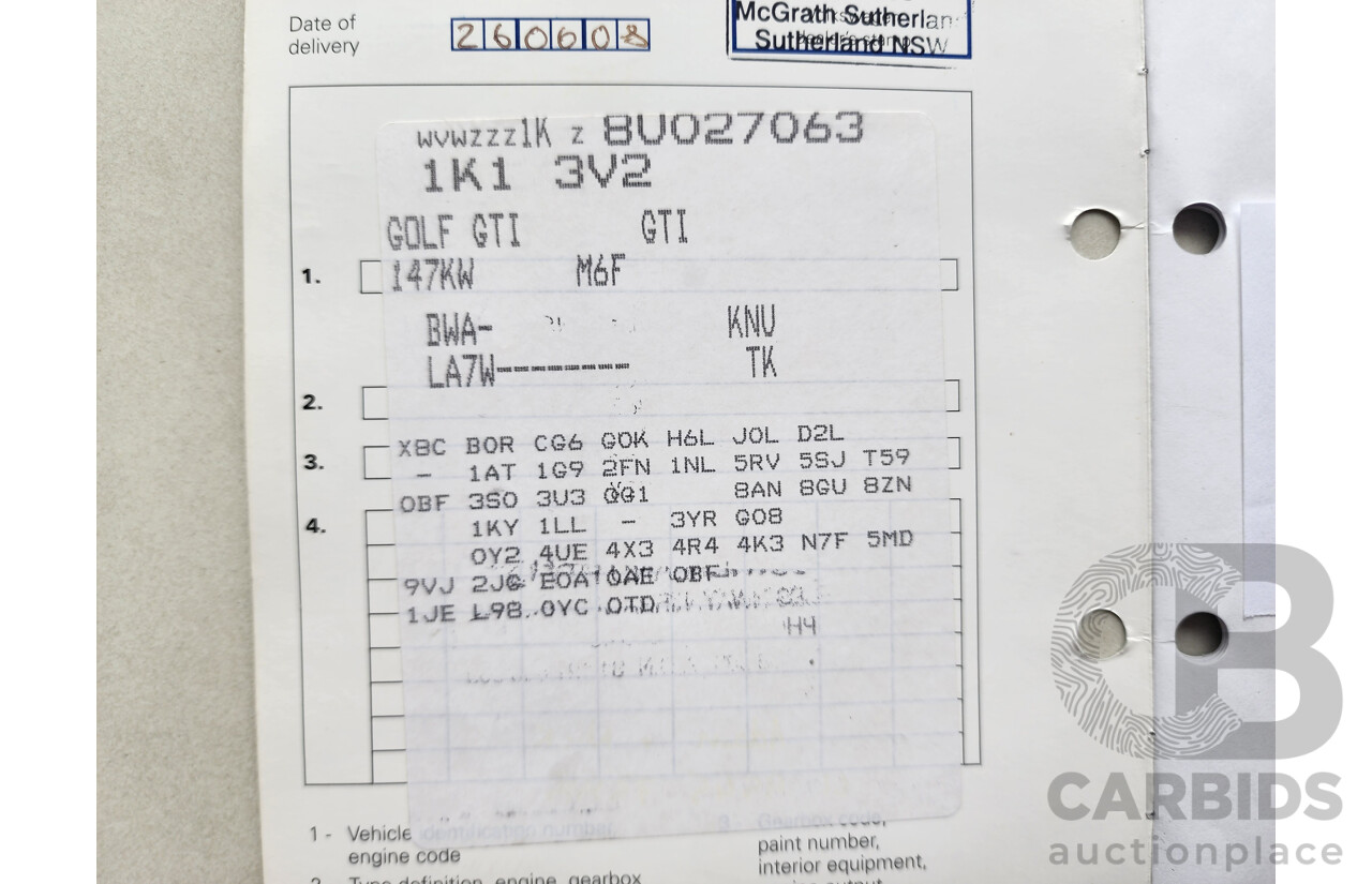 5/2008 Volkswagen Golf GTi 1K MY08 UPGRADE 5d Hatchback Silver 2.0L