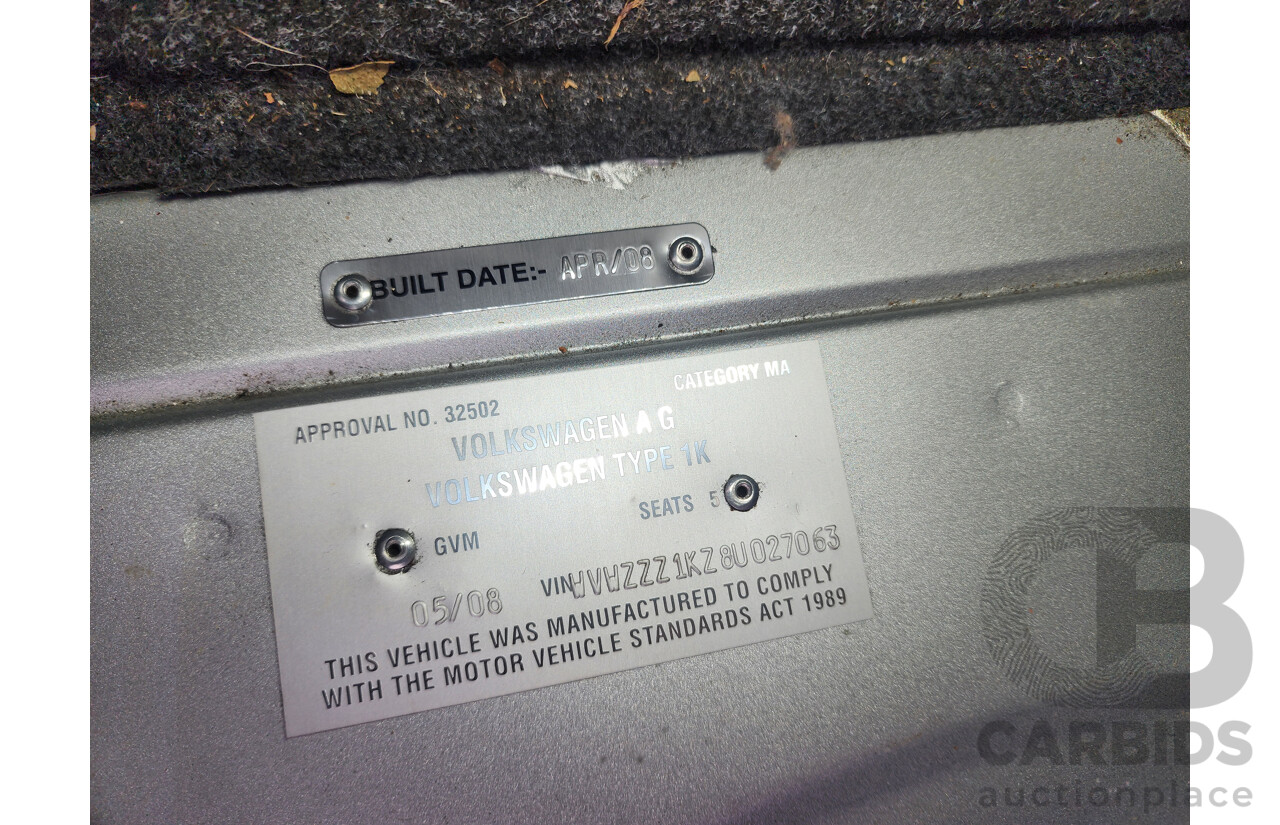 5/2008 Volkswagen Golf GTi 1K MY08 UPGRADE 5d Hatchback Silver 2.0L