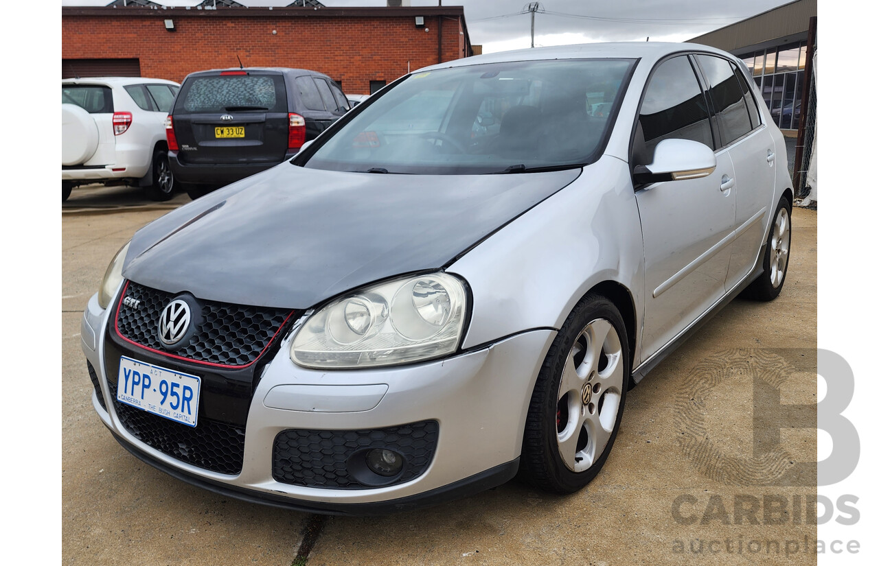 5/2008 Volkswagen Golf GTi 1K MY08 UPGRADE 5d Hatchback Silver 2.0L