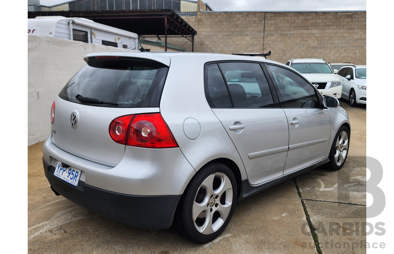 5/2008 Volkswagen Golf GTi 1K MY08 UPGRADE 5d Hatchback Silver 2.0L