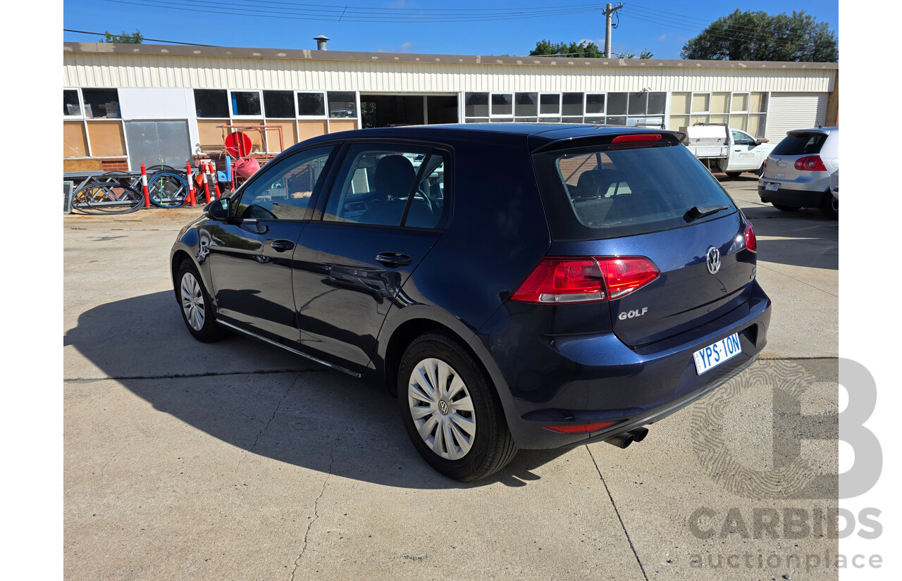 10/2013 Volkswagen Golf 90 TSI AU 5d Hatchback Blue 1.4L