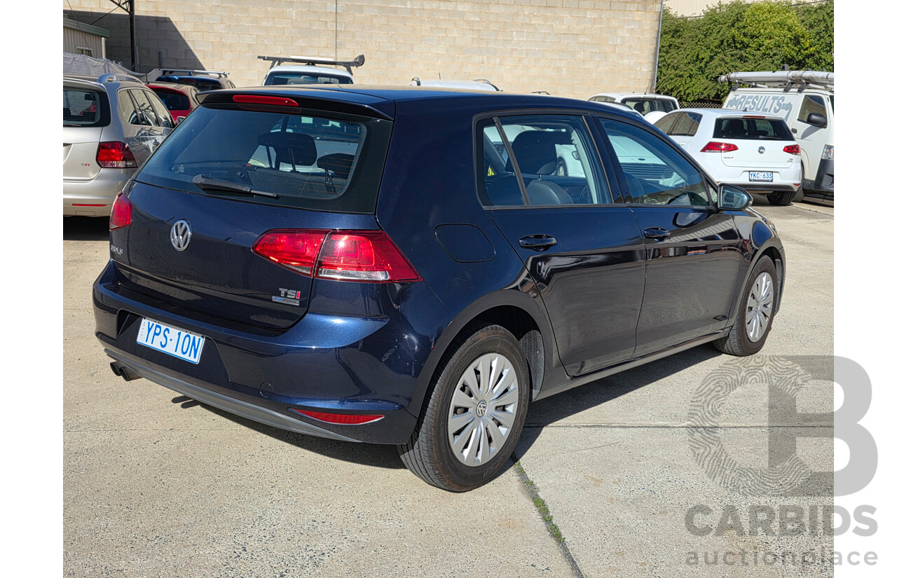 10/2013 Volkswagen Golf 90 TSI AU 5d Hatchback Blue 1.4L