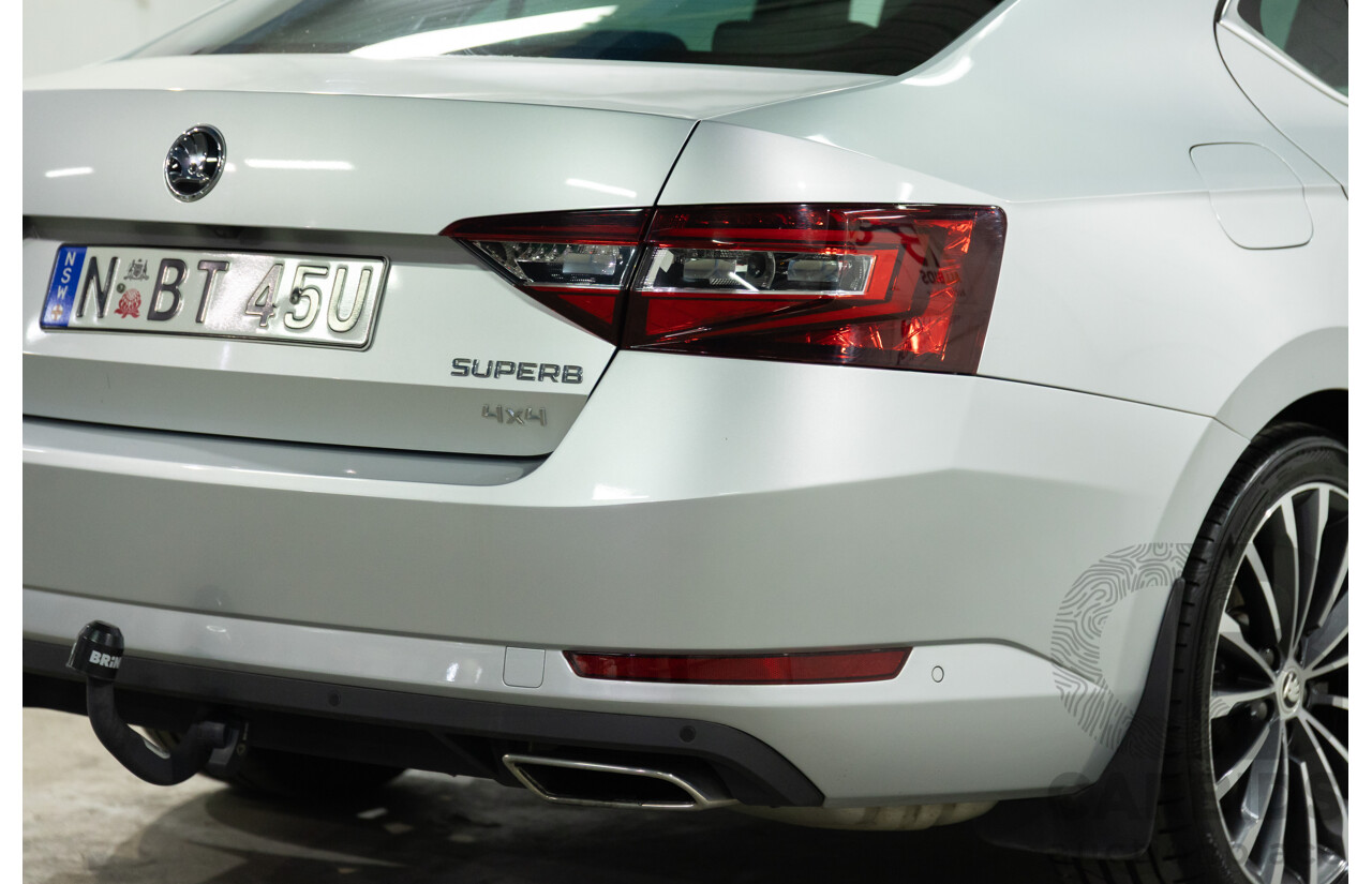 11/2016 Skoda Superb 206 TSI (4x4) NP MY17 4d Sedan Brilliant Silver Metallic Turbo 2.0L