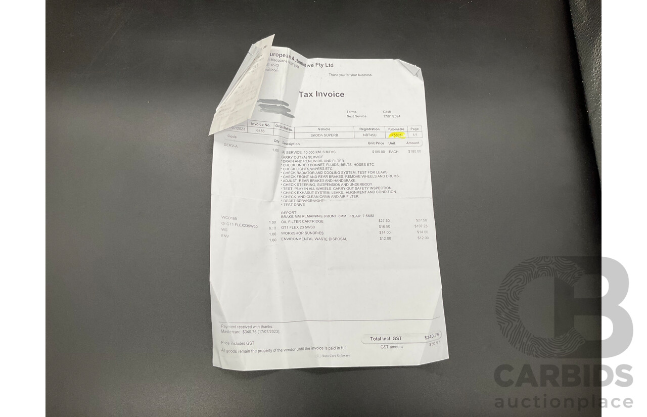 11/2016 Skoda Superb 206 TSI (4x4) NP MY17 4d Sedan Brilliant Silver Metallic Turbo 2.0L