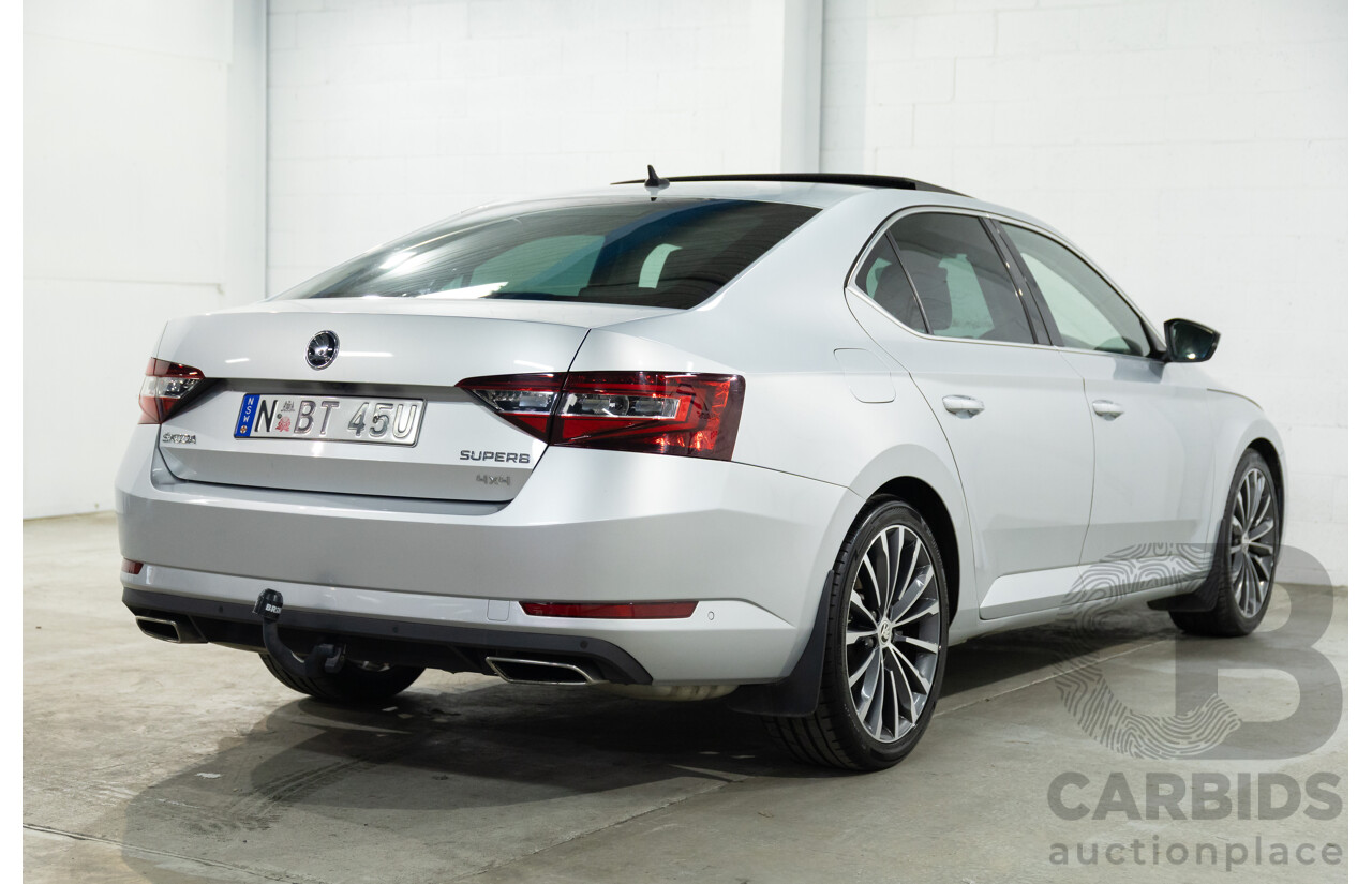 11/2016 Skoda Superb 206 TSI (4x4) NP MY17 4d Sedan Brilliant Silver Metallic Turbo 2.0L