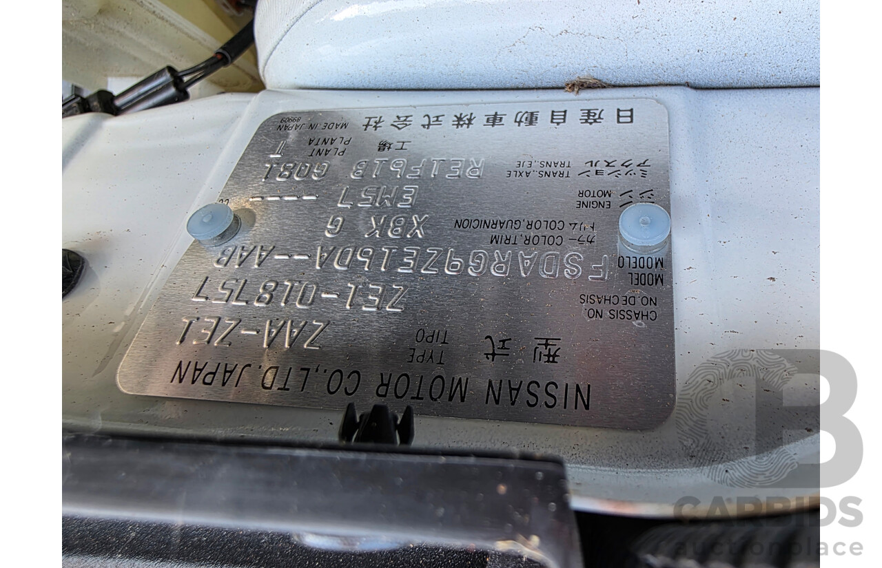 02/2018 Nissan Leaf ZE1 5d Hatchback Ivory Pearl /Dark Blue Pearl Dedicated Electric EV AC110kW - 07/21 Import