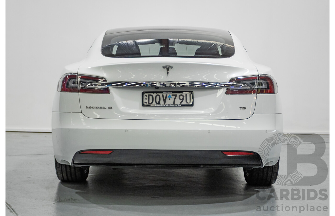 10/2017 Tesla Model S 75 MY17 4D Hatchback Pearl White - Dedicated Electric EV 235kw
