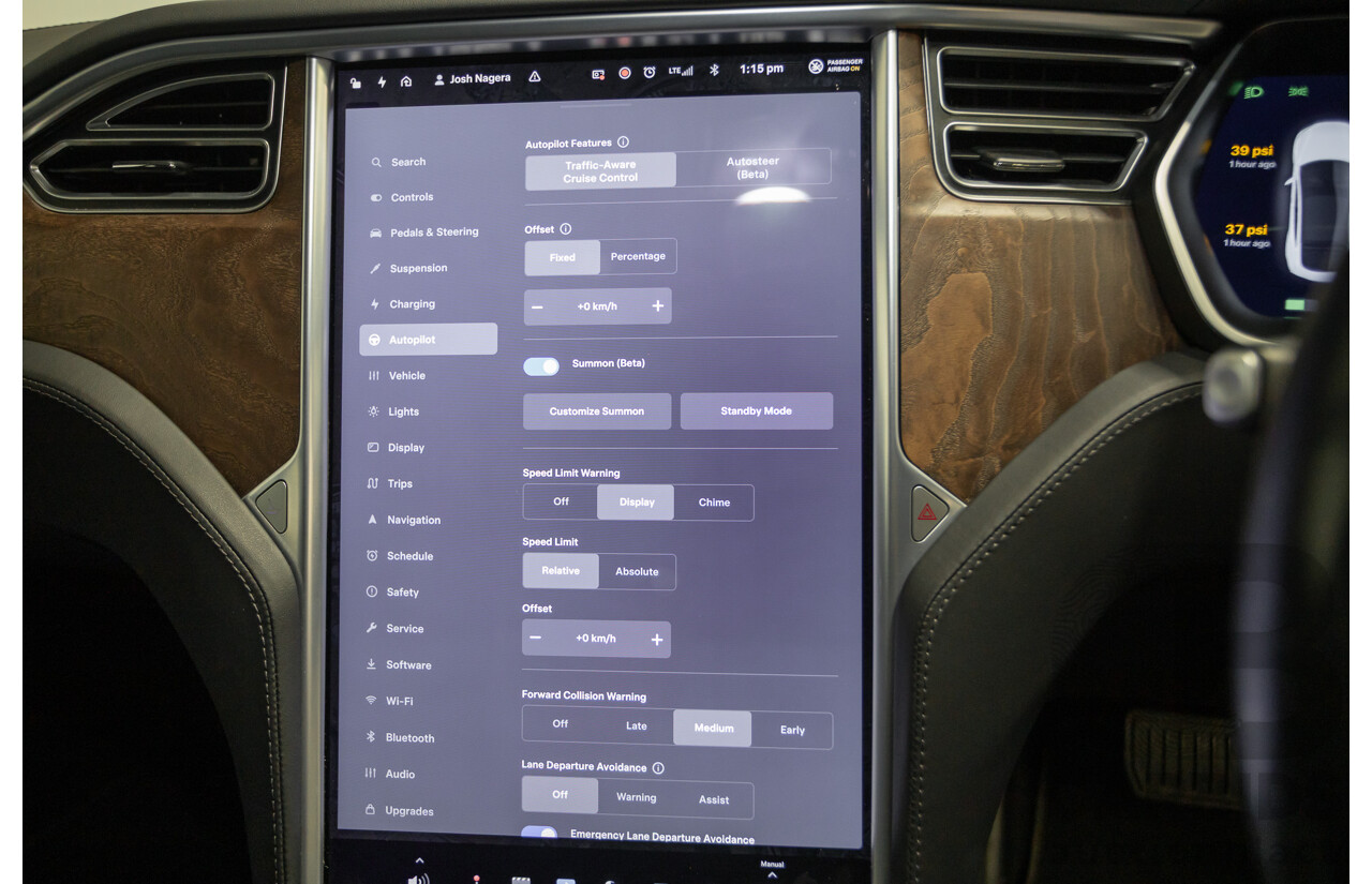 10/2017 Tesla Model S 75 MY17 4D Hatchback Pearl White - Dedicated Electric EV 235kw