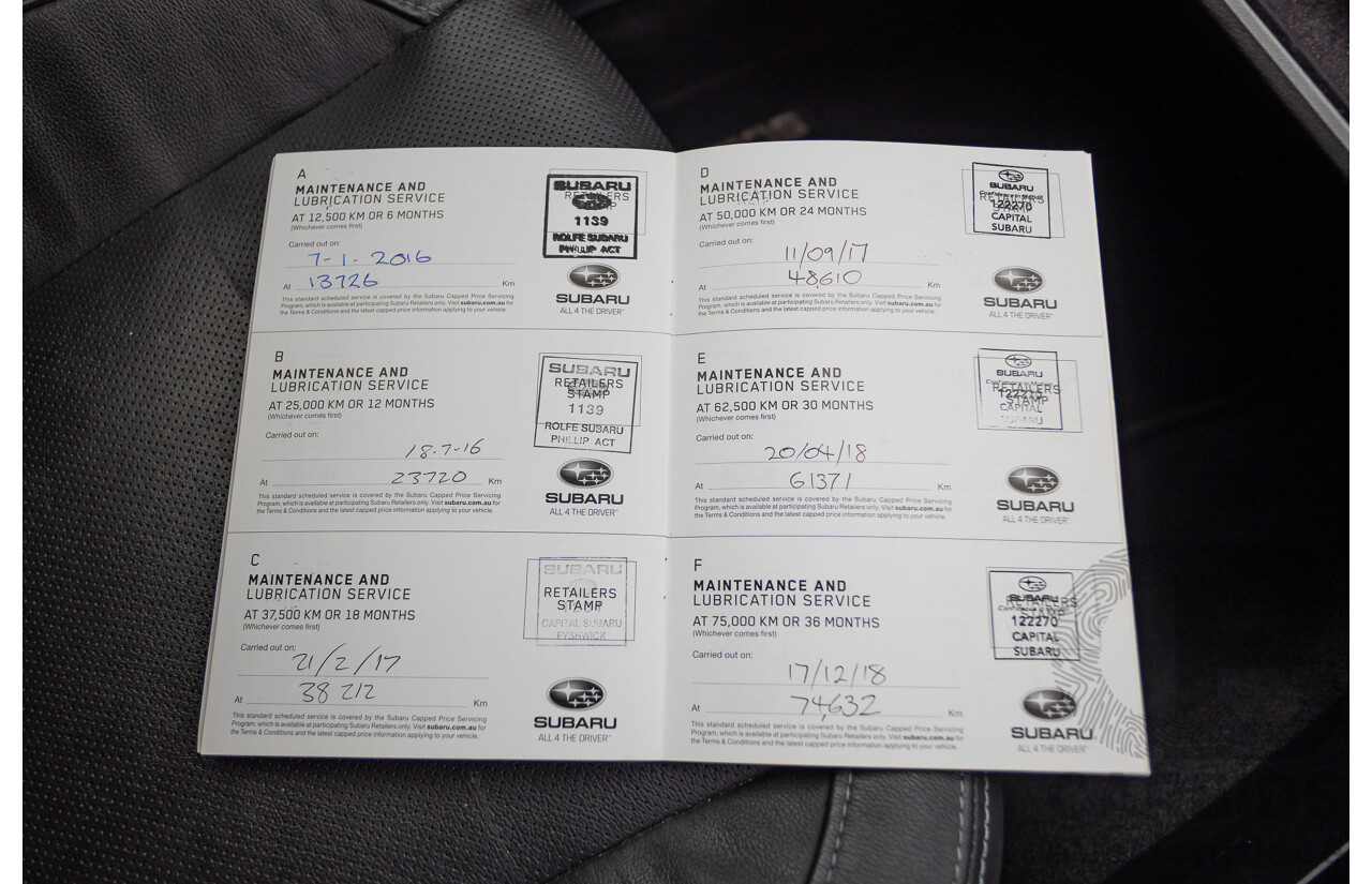 05/2015 Subaru Outback 2.5i Premium (AWD) MY15 4D Wagon Red 2.5L