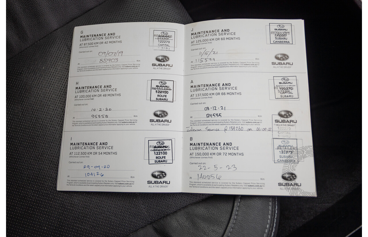 05/2015 Subaru Outback 2.5i Premium (AWD) MY15 4D Wagon Red 2.5L