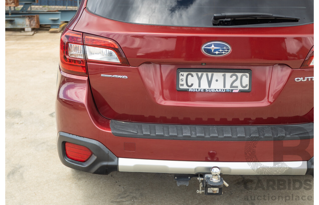 05/2015 Subaru Outback 2.5i Premium (AWD) MY15 4D Wagon Red 2.5L