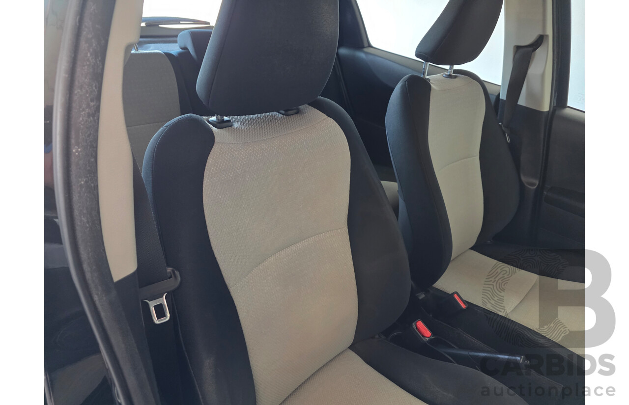 12/2011 Toyota Yaris YR NCP130R 5d Hatchback Black 1.3L