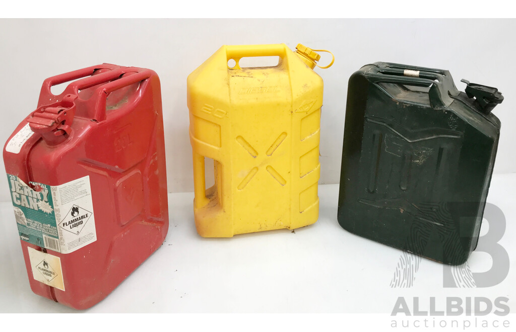 20 Litre Jerry Cans - Lot of 3