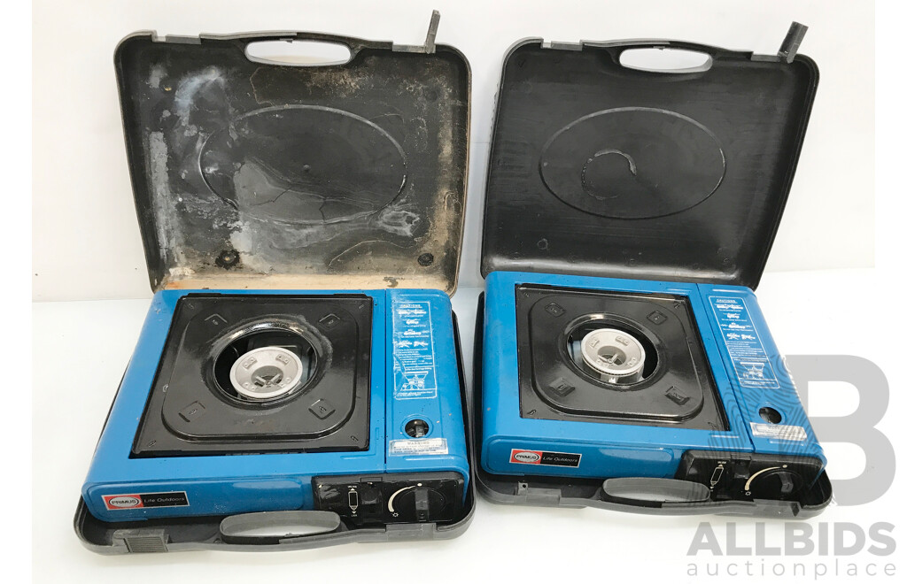 Primus Portable Butane Gas Cookers with Companion LPG Cylinder