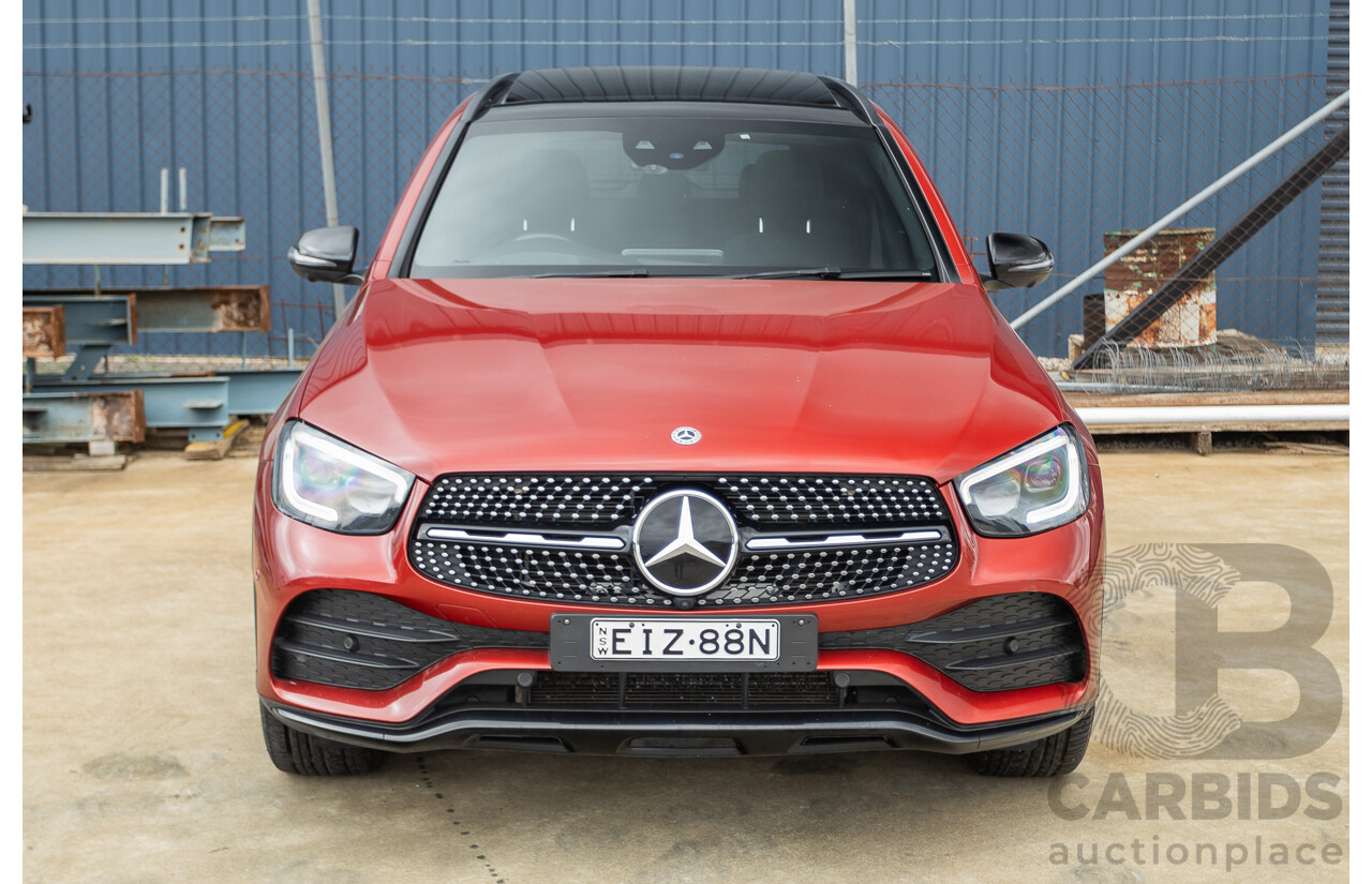 2/2020 Mercedes-Benz GLC300 4MATIC (AWD) X253 MY20 4D Wagon Designo Hyacinth Red Turbo 2.0L