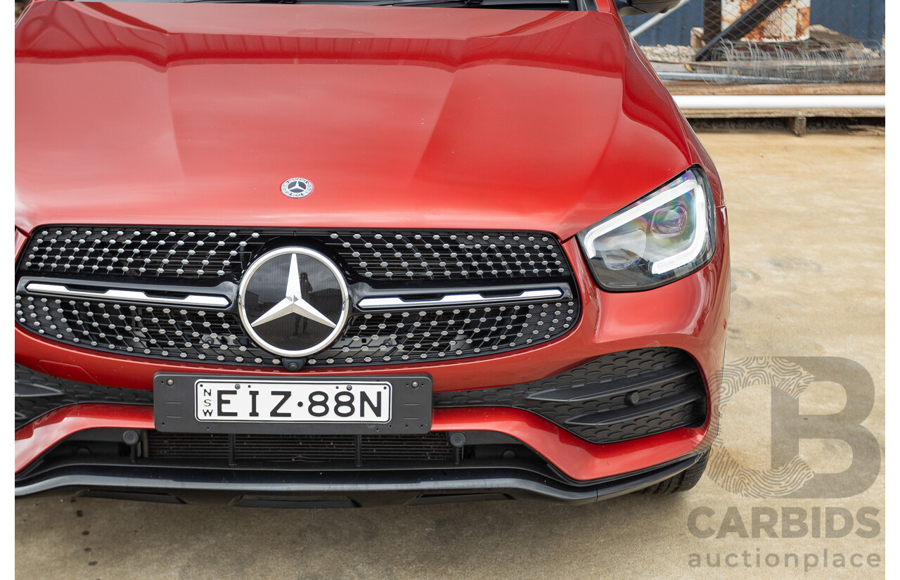 2/2020 Mercedes-Benz GLC300 4MATIC (AWD) X253 MY20 4D Wagon Designo Hyacinth Red Turbo 2.0L