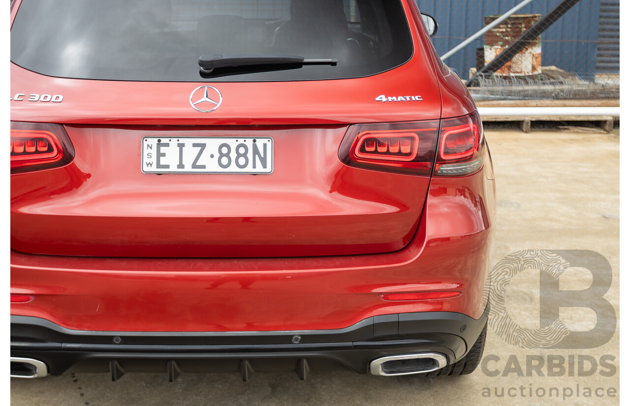 2/2020 Mercedes-Benz GLC300 4MATIC (AWD) X253 MY20 4D Wagon Designo Hyacinth Red Turbo 2.0L