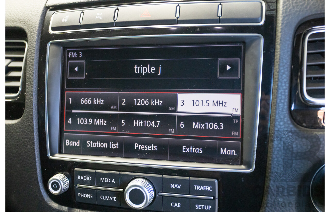 11/2017 Volkswagen Touareg 150 TDI Monochrome (AWD) 7P MY18 4D Wagon Canyon Grey Turbo Diesel 3.0L