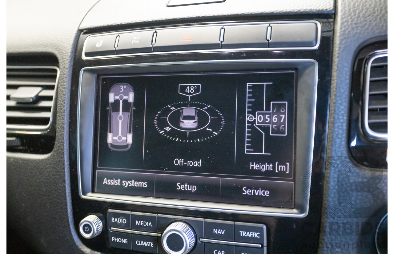 11/2017 Volkswagen Touareg 150 TDI Monochrome (AWD) 7P MY18 4D Wagon Canyon Grey Turbo Diesel 3.0L