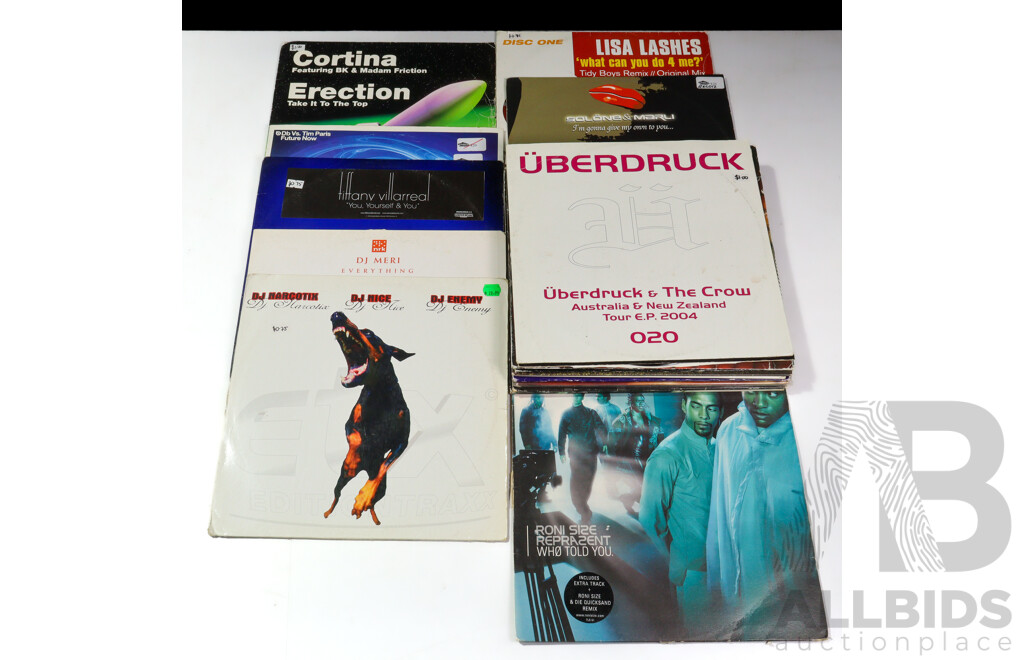 Collection of Approximately Twenty Modern Electronic Dance Music LPs Including Roots Manuva, Jeff Mills, Sasha & John Digweed and More