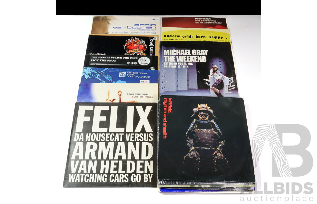 Collection of Approx. Twenty Early Electronic Dance Music LPs