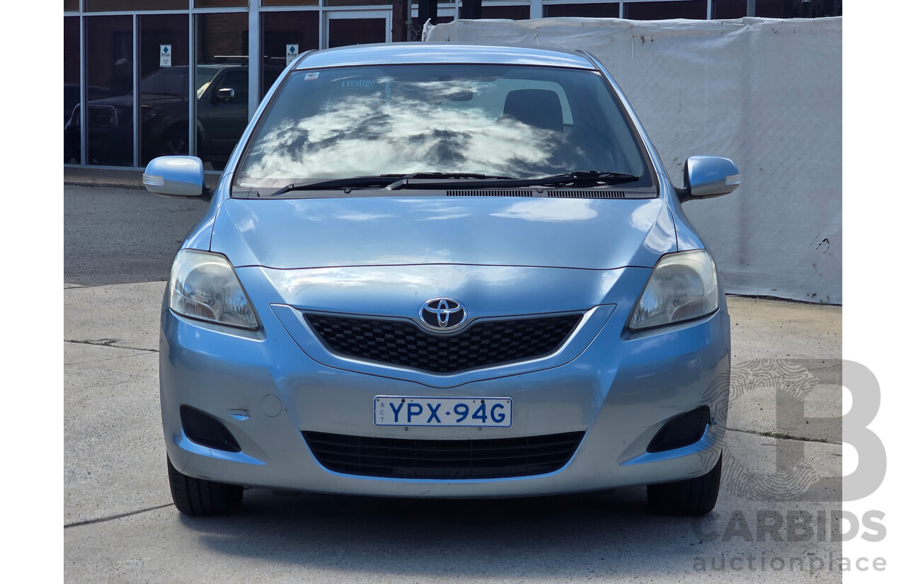8/2010 Toyota Yaris YRS NCP93R 08 UPGRADE 4d Sedan Blue 1.5L