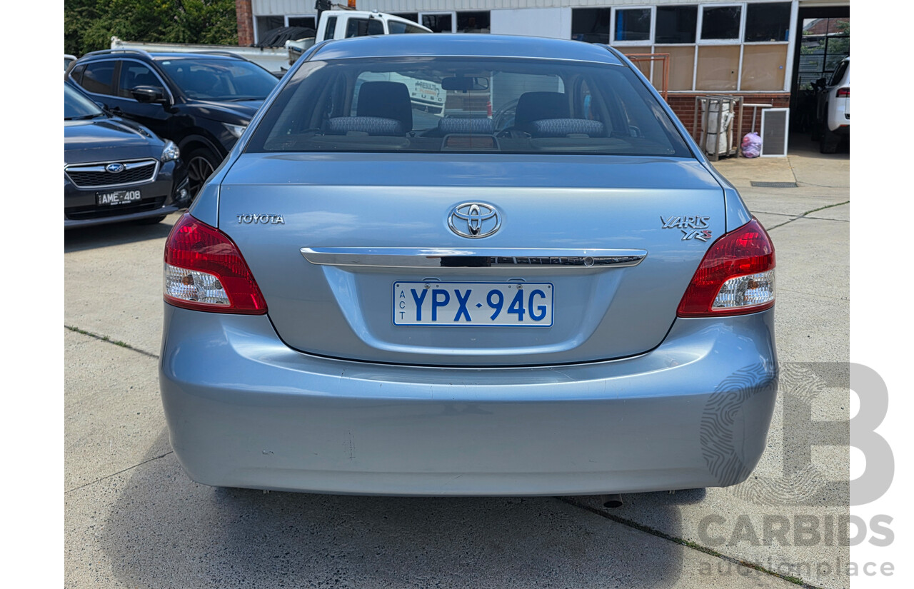 8/2010 Toyota Yaris YRS NCP93R 08 UPGRADE 4d Sedan Blue 1.5L
