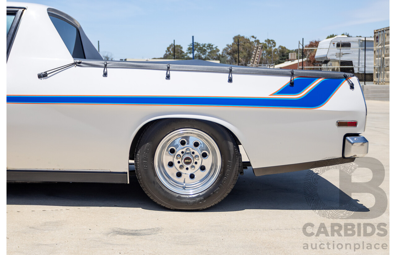 2/1972 Holden HQ Belmont 2d Utility White Sandman Tribute V8 - Modified