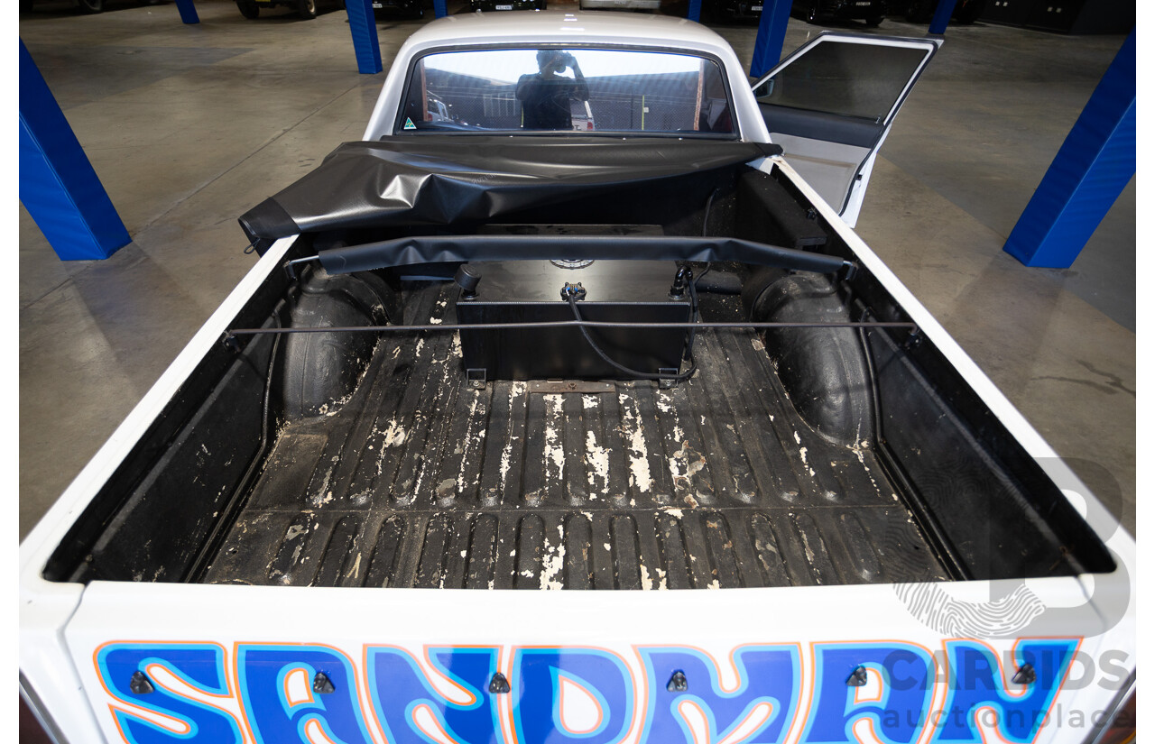 2/1972 Holden HQ Belmont 2d Utility White Sandman Tribute V8 - Modified