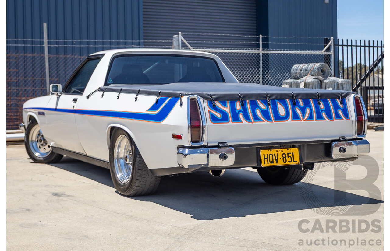 2/1972 Holden HQ Belmont 2d Utility White Sandman Tribute V8 - Modified