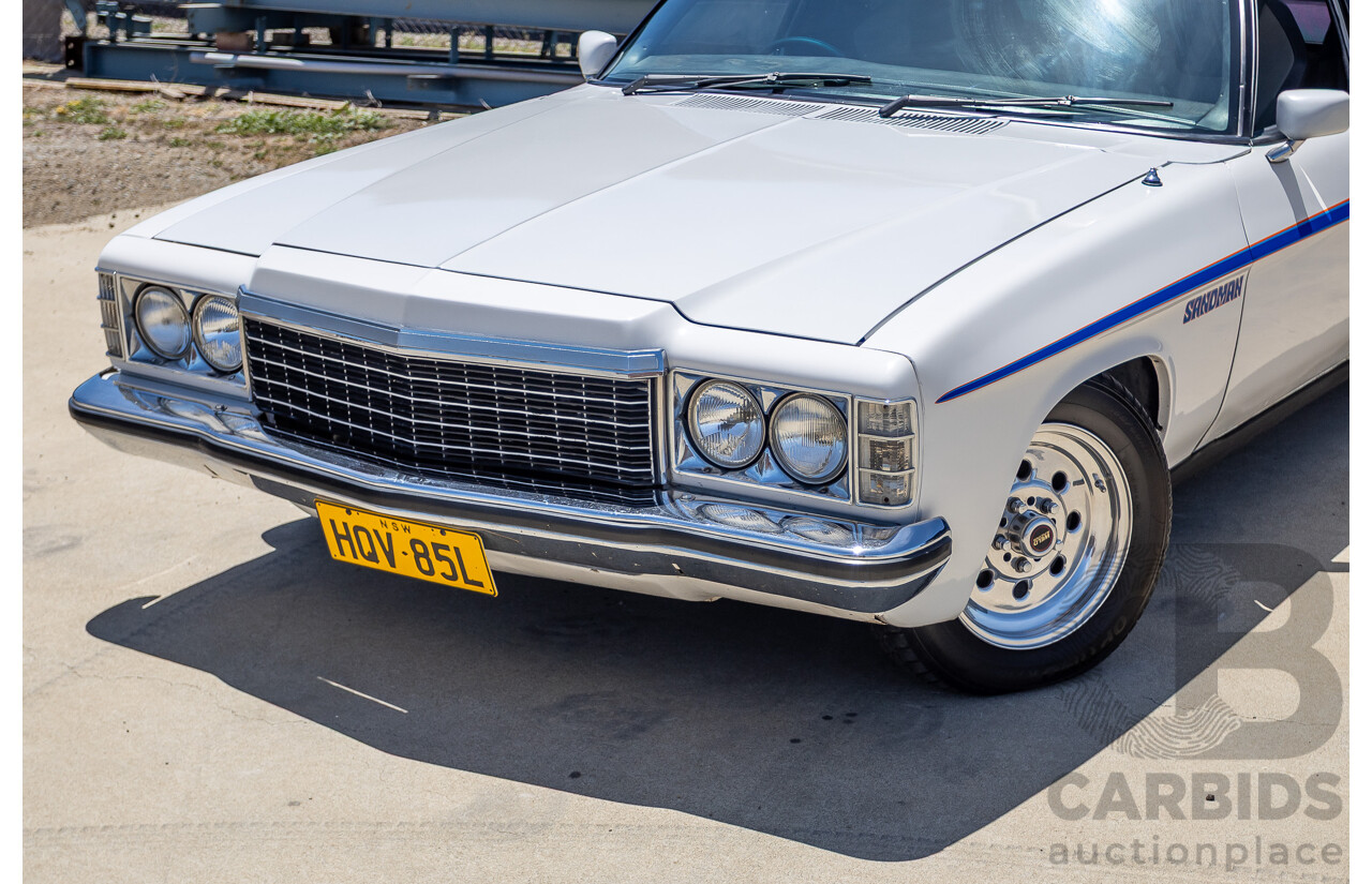 2/1972 Holden HQ Belmont 2d Utility White Sandman Tribute V8 - Modified
