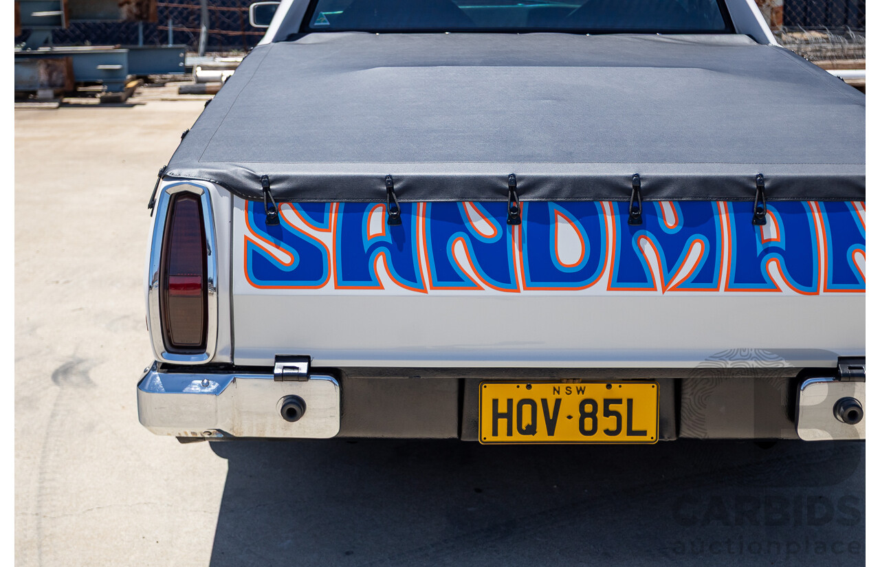 2/1972 Holden HQ Belmont 2d Utility White Sandman Tribute V8 - Modified
