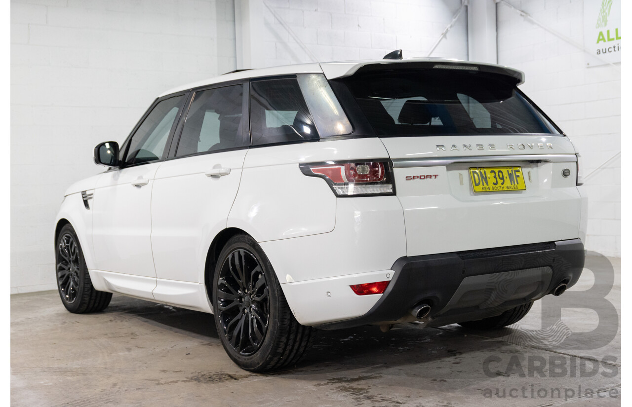 01/2017 Land Rover Range Rover Sport 3.0 TDV6 SE (AWD) LW MY17 4d Wagon Fuji White Turbo Diesel V6 3.0L