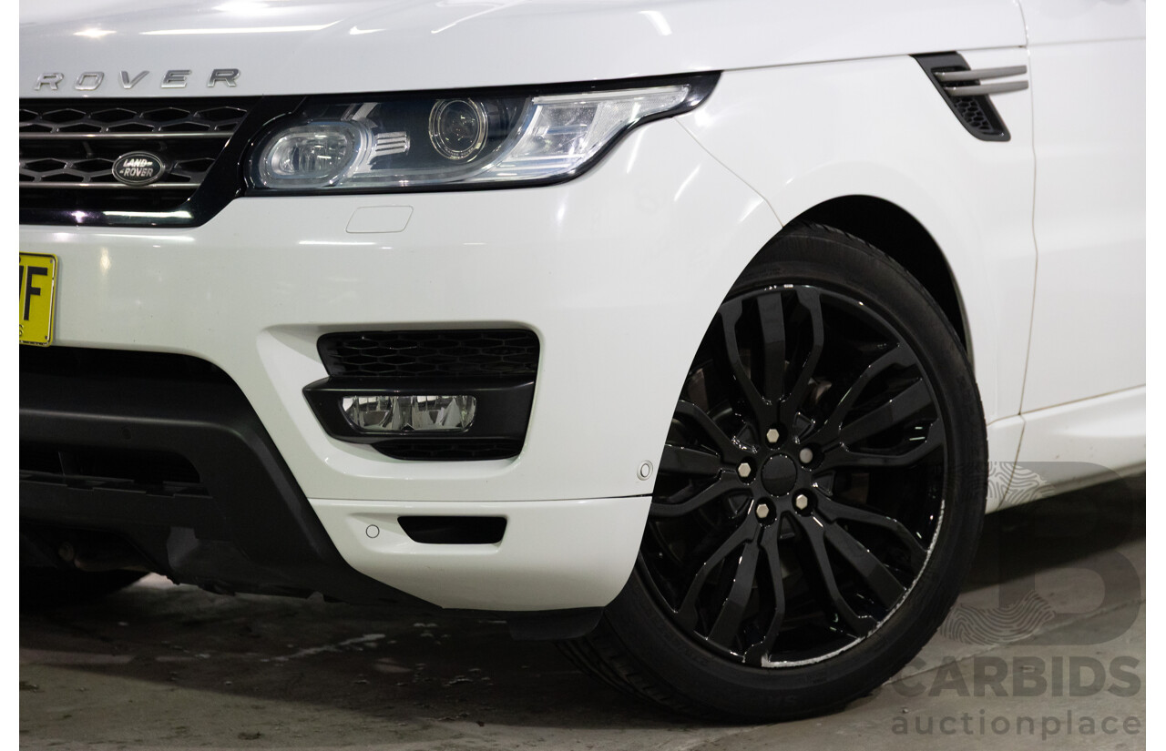 01/2017 Land Rover Range Rover Sport 3.0 TDV6 SE (AWD) LW MY17 4d Wagon Fuji White Turbo Diesel V6 3.0L