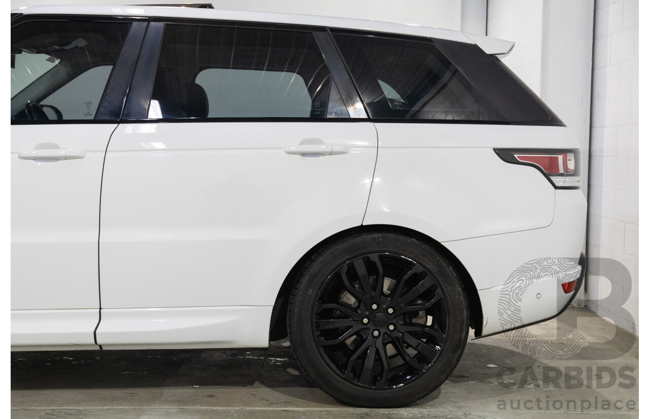 01/2017 Land Rover Range Rover Sport 3.0 TDV6 SE (AWD) LW MY17 4d Wagon Fuji White Turbo Diesel V6 3.0L