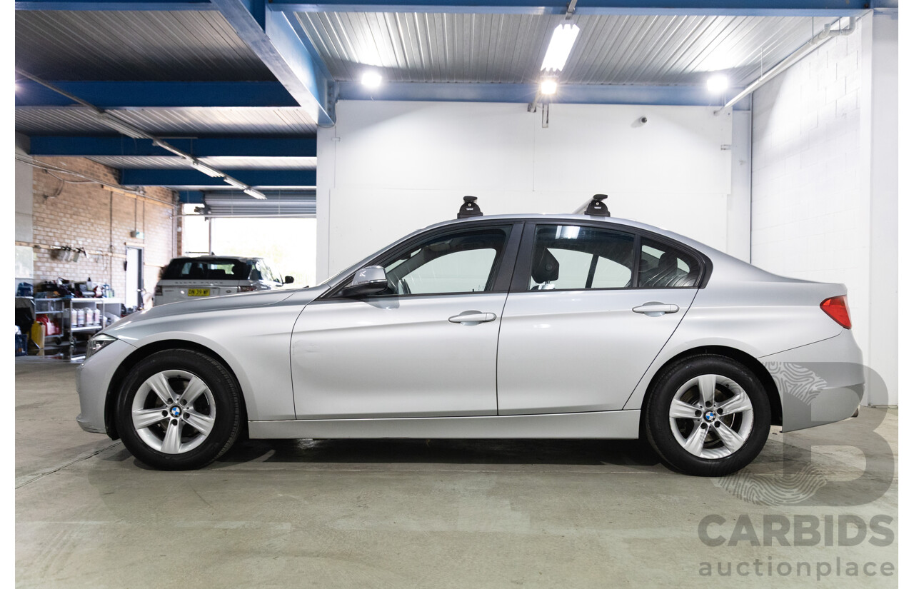 8/2014 BMW 316i F30 MY14 4d Sedan Glacier Silver Metallic Turbo 1.6L