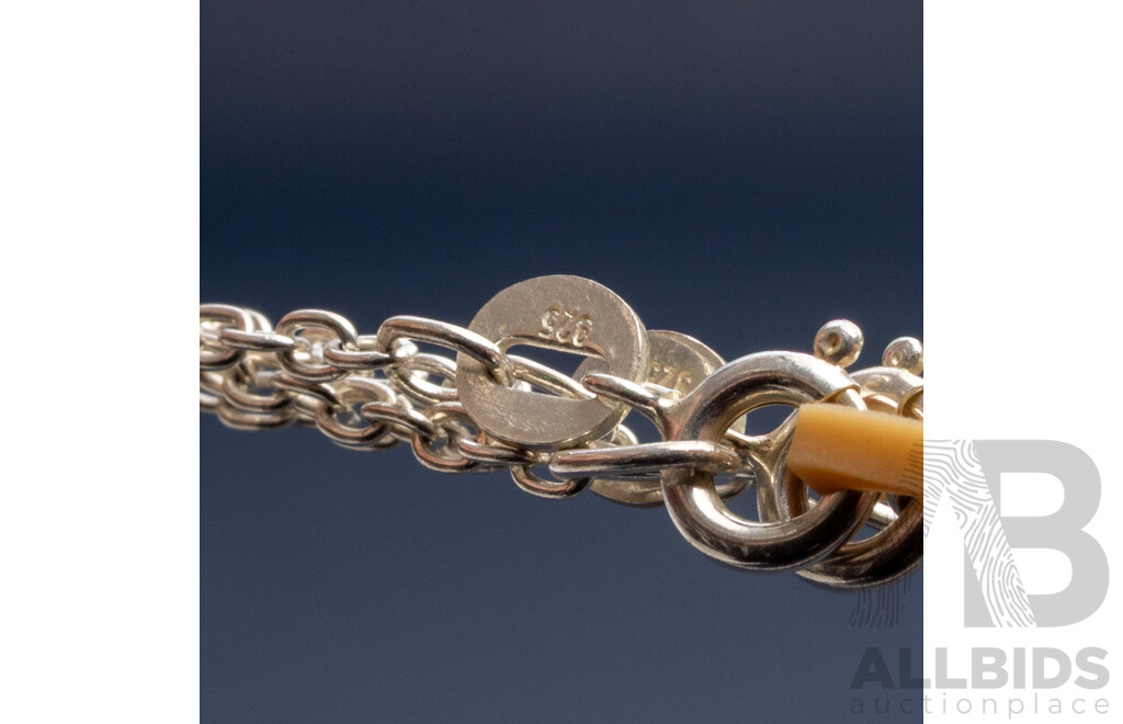 925 Sterling Silver Assorted Necklaces, Lot of 24. Weight - 52.4gms