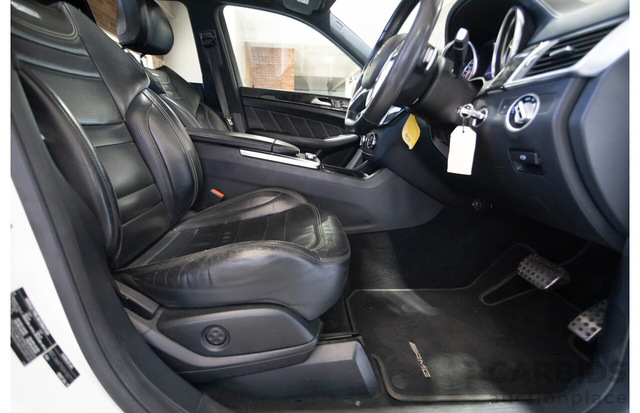 9/2012 Mercedes-Benz ML63 AMG (AWD) 166 4D Wagon Diamond White Twin Turbo V8 5.5L